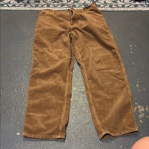 Carhartt WIP Brown Corduroy Pants Relaxed Fit